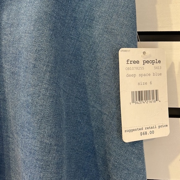 Free People Denim Mini Skirt - Picture 3 of 6